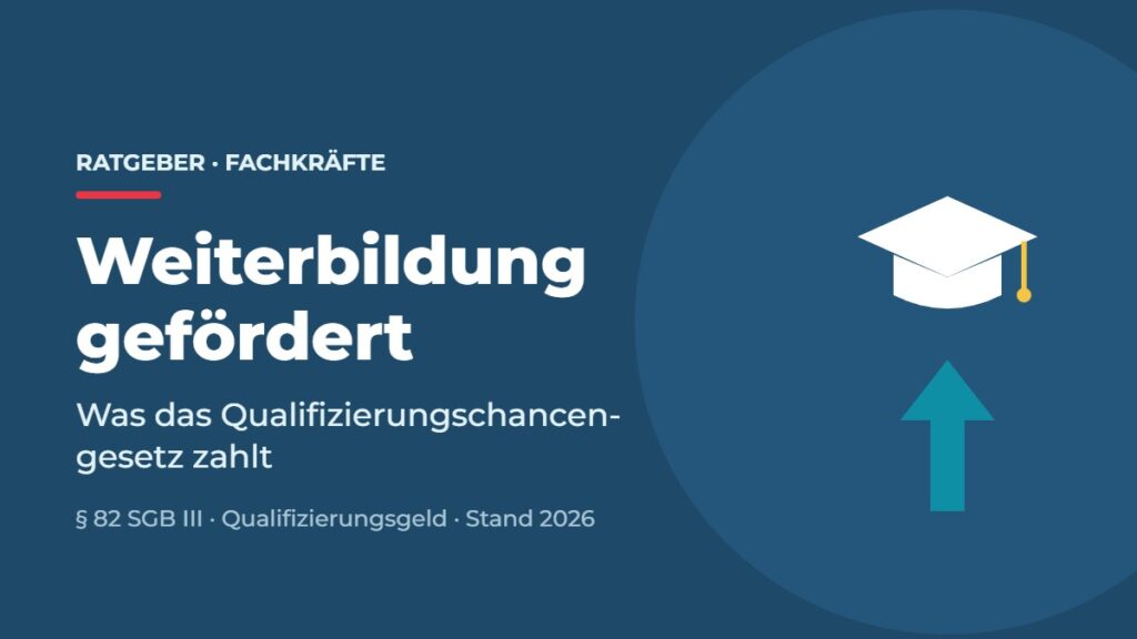 Titelbild: Weiterbildung gefördert. Was das Qualifizierungschancengesetz zahlt